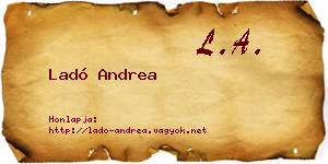 Ladó Andrea névjegykártya